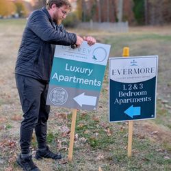 Directed - weekend sign placement