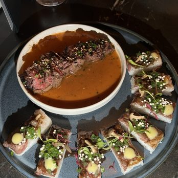Earls Kitchen + Bar - Steak (4oz sirloin) and sushi (Wagyu beef press) - Cocktail Bars Near Me - Honolulu, Hawaii Earls Kitchen + Bar - Steak (4oz sirloin) and sushi (Wagyu beef press) - Cocktail Bars Near Me - Honolulu, Hawaii