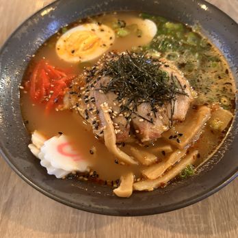 Suri Sushi Thai - Spicy Tonkatsu Ramen Soup with pork - Ramen Near Me - Weston , Florida Suri Sushi Thai - Spicy Tonkatsu Ramen Soup with pork - Ramen Near Me - Weston , Florida