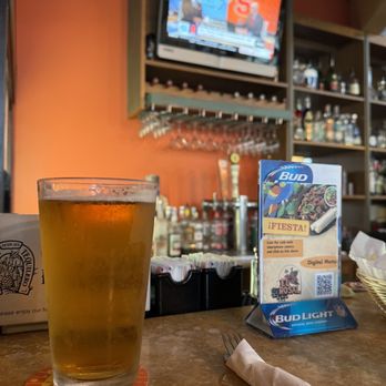 El Rosal Mexican Restaurant - a glass of beer on a bar - Mexican Near Me - Patterson, California