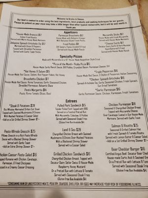 Menu photo 2 Bricks & Stones Orfordville, WI Menu photo 2 Bricks & Stones Orfordville, WI