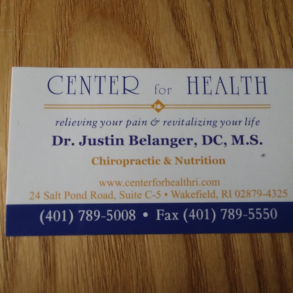 Center For Health - Dr. Just Belanger at Center for Health - Chiropractors Near Me - Wakefield, Rhode Island Center For Health - Dr. Just Belanger at Center for Health - Chiropractors Near Me - Wakefield, Rhode Island