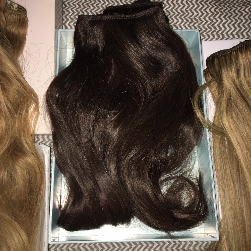 Wigs Today - medium brown clip on that i dyed slight mahogany tone to it - Wigs Near Me - Los Angeles, California Wigs Today - medium brown clip on that i dyed slight mahogany tone to it - Wigs Near Me - Los Angeles, California