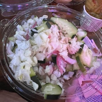 Lockhart Smokehouse - cucumber slaw - very nice and creative slaw with lots of flavor - Barbeque Near Me - Plano, Texas Lockhart Smokehouse - cucumber slaw - very nice and creative slaw with lots of flavor - Barbeque Near Me - Plano, Texas