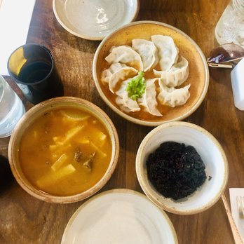 Dawa's - Chicken Momo and Lamb Soup paired with red rice. - Himalayan/Nepalese Near Me - Woodside, New York Dawa's - Chicken Momo and Lamb Soup paired with red rice. - Himalayan/Nepalese Near Me - Woodside, New York
