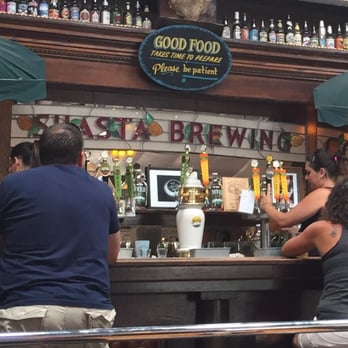 Mount Shasta Brewing - Sign above the bar: "Good food takes time to prepare. Please be patient." - Brewpubs Near Me - Weed, California Mount Shasta Brewing - Sign above the bar: "Good food takes time to prepare. Please be patient." - Brewpubs Near Me - Weed, California