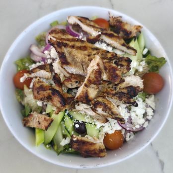 Rocco's Tavern - Greek salad with added chicken. Great tasting salad, but the lettuce was too chopped and the chicken was dry as a bone - Pizza Near Me - Culver City, California Rocco's Tavern - Greek salad with added chicken. Great tasting salad, but the lettuce was too chopped and the chicken was dry as a bone - Pizza Near Me - Culver City, California