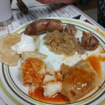 Lila's Pierogi - Pierogi, sauerkraut, and stuffed cabbage all from Lila's. (Polish kielbasa from Busch's. LOL) - Polish Near Me - Livonia, Michigan Lila's Pierogi - Pierogi, sauerkraut, and stuffed cabbage all from Lila's. (Polish kielbasa from Busch's. LOL) - Polish Near Me - Livonia, Michigan