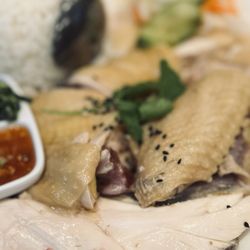 Man Chan Cuisine - Hainan chicken with rice.