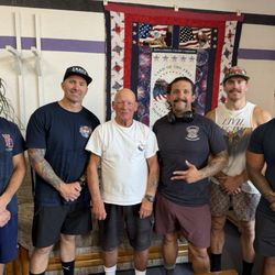 Norm's Xtreme Fitness Center - Norm and I with members from our strike team from California.