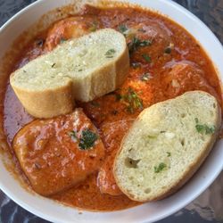 RiverView Winery - Lobster Ravioli with spicy vodka sauce