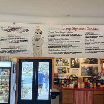 Gran-Val Scoop - The hanging menu is easy to read - Ice Cream & Frozen Yogurt Near Me - Granville, Massachusetts Gran-Val Scoop - The hanging menu is easy to read - Ice Cream & Frozen Yogurt Near Me - Granville, Massachusetts