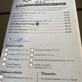 Famous Dave's - Kid menu - Barbeque Near Me - Doral, Florida Famous Dave's - Kid menu - Barbeque Near Me - Doral, Florida
