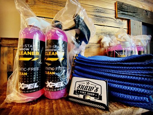 Get Our Products - Get your window tint glass cleaner/protection now while we have it in stock! Designed to clean and remove fingerprints and smudges while leaving an ultra-slick, polished, static and streak-free finish. XPEL Anti-Static Window Tint Cleaner helps clean and repel water on tint, glass and mirrors. The anti-static properties leave the surface smooth without attracting dust and lint. #xpel #shawstintshop #windowcleaner #windowtinting #tintshops www.shawstintshop.com # Get Our Products - Get your window tint glass cleaner/protection now while we have it in stock! Designed to clean and remove fingerprints and smudges while leaving an ultra-slick, polished, static and streak-free finish. XPEL Anti-Static Window Tint Cleaner helps clean and repel water on tint, glass and mirrors. The anti-static properties leave the surface smooth without attracting dust and lint. #xpel #shawstintshop #windowcleaner #windowtinting #tintshops www.shawstintshop.com #