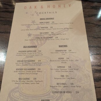 Oak & Honey - The menu - Sandwiches Near Me - Chicago, Illinois Oak & Honey - The menu - Sandwiches Near Me - Chicago, Illinois