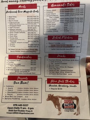 Menu photo 7 Cooper’s Old Time Pit Bar-B-Que College Station, TX Menu photo 7 Cooper’s Old Time Pit Bar-B-Que College Station, TX