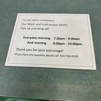 Laundry Time - More info in front of the service desk - Laundry Services Near Me - Alameda, California Laundry Time - More info in front of the service desk - Laundry Services Near Me - Alameda, California