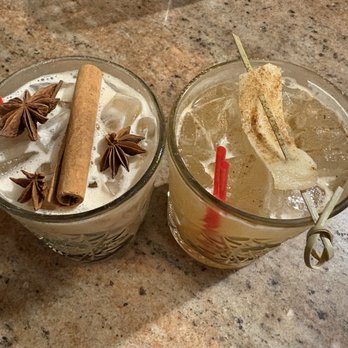 Namaste Café - Ginger Bourbon Masala (right) and Chai Butterfly (left) - Indian Near Me - Minneapolis, Minnesota Namaste Café - Ginger Bourbon Masala (right) and Chai Butterfly (left) - Indian Near Me - Minneapolis, Minnesota