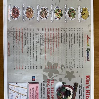 Kin's Kitchen - Menu - Chinese Near Me - Hendersonville, North Carolina