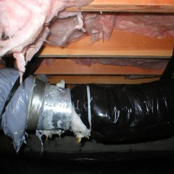 Gary's Plumbing & Heating - all replaced flex duct is black so it's easy to see what was not done.