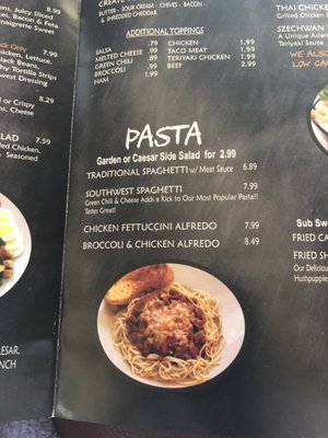 Menu photo 8 Something Different Grill Levelland, TX