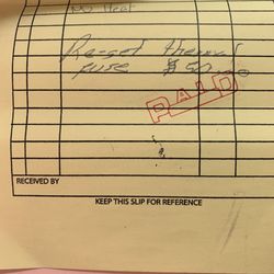 Ken-Mark Appliance - What he supposedly charged us for which was just resetting the dryer.