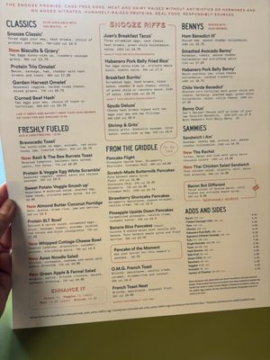 Menu photo 3 Snooze, an A.M. Eatery Denver, CO