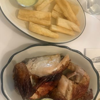 Johnny's - Yuca frita and a la carte (half chicken) - Peruvian Near Me - Brooklyn, New York