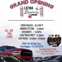 Barberia Latina - Welcome to grand opening.