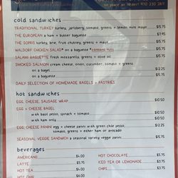 Granetta Panini - Here is the menu. Only open till Noon!