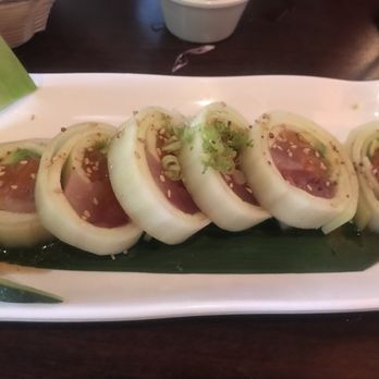 Mama M Sushi - Spicy Tuna wrapped in Cucumber - Japanese Near Me - Pasadena, California Mama M Sushi - Spicy Tuna wrapped in Cucumber - Japanese Near Me - Pasadena, California