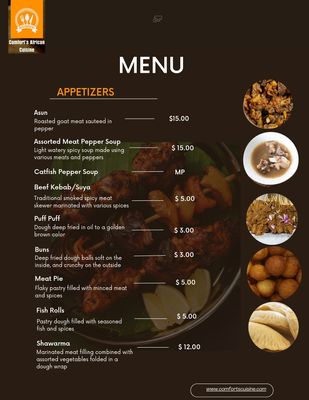 Menu photo 4 Comfort's African Cuisine Chicago, IL