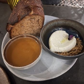 Emmer & Rye - Sourdough with smoked honey and butter - Tapas/Small Plates Near Me - Austin, Texas