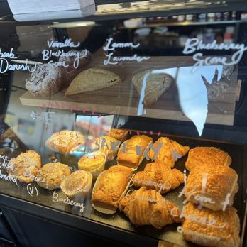 Cafe con Arte - Pastry case. Owner stated pastries were delivered fresh this morning from a local bakery in Richland - Coffee & Tea Near Me - Pasco, Washington