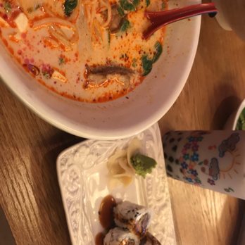 Nippon Sushi - Kimchi Ramen With Pork / Surf and Turf roll - Japanese Near Me - Pensacola, Florida Nippon Sushi - Kimchi Ramen With Pork / Surf and Turf roll - Japanese Near Me - Pensacola, Florida