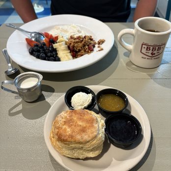 Big Bad Breakfast - Sun-dried Cranberry & Almond Granola with a side of their Biscuit - Breakfast & Brunch Near Me - Inlet Beach, Florida
