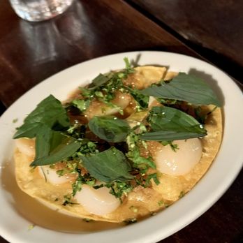 Found Oyster - Scallop Tostada - Seafood Near Me - Los Angeles, California Found Oyster - Scallop Tostada - Seafood Near Me - Los Angeles, California
