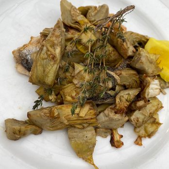 Novitá - Artichoke and fish - Italian Near Me - New York, New York Novitá - Artichoke and fish - Italian Near Me - New York, New York