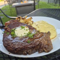 Larry's Steaks & Crepes - Juicy ribeye steak