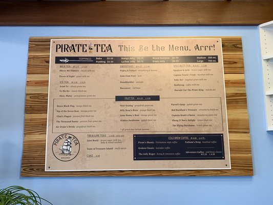 Menu photo 2 Pirate Tea Albuquerque, NM