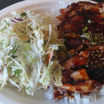 SanSai - Teriyaki Chicken bowl ( actually on a plate) with a sumi salad - Japanese Near Me - Santa Monica, California SanSai - Teriyaki Chicken bowl ( actually on a plate) with a sumi salad - Japanese Near Me - Santa Monica, California