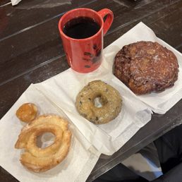 Old fashioned glaze was amazing, blueberry glaze delicious, apple fritter delicious Old fashioned glaze was amazing, blueberry glaze delicious, apple fritter delicious