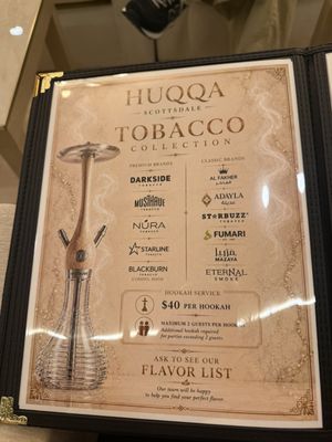 Menu photo 4 Huqqa Scottsdale, AZ Menu photo 4 Huqqa Scottsdale, AZ