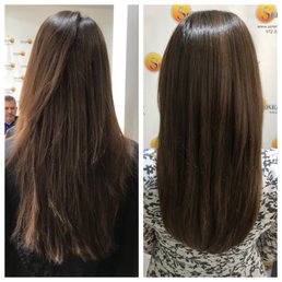 Before and after a Marty cut. My "before" cut here was not a Marty cut... I'll never make that mistake again!!