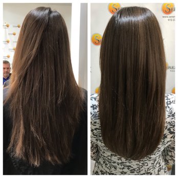 LC Luxury Salon - Before and after a Marty cut. My "before" cut here was not a Marty cut... I'll never make that mistake again!! - Hair Salons Near Me - Plano, Texas