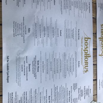 Bosphorus Cafe Grill - Full menu view - Mediterranean Near Me - Port Washington, New York Bosphorus Cafe Grill - Full menu view - Mediterranean Near Me - Port Washington, New York