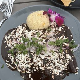 a plate of mexican food a plate of mexican food