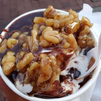 Annapolis Ice Cream - Apple pie ice cream w/ walnuts and hot fudge @ Annapolis Ice Cream - Ice Cream & Frozen Yogurt Near Me - Annapolis, Maryland