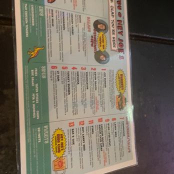 Hey Joe's - Picture of the menu - American Near Me - Cleveland, Mississippi
