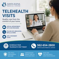 Santa Elena Medical Center - Now offering convenient telehealth visits for follow-ups, medication refills, and primary care needs.